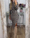 Robe maxi - robe élégante pour femmes avec fente haute