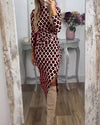 Robe maxi - robe élégante pour femmes avec fente haute