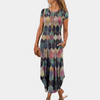 Robe maxi - robe longue pour femmes au motif exquis