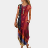 Robe maxi - robe longue pour femmes au motif exquis