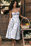 Robe midi a-line - élégante robe sans manches pour femmes
