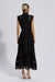 Robe midi en dentelle noire - élégance féminine