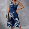 Robe midi fleurie - élégante robe d'été pour femme