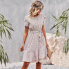 Robe midi fleurie - élégante robe d'été pour femmes