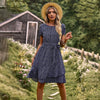Robe midi fleurie - élégante robe d'été pour femmes