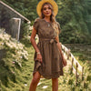 Robe midi fleurie - élégante robe d'été pour femmes