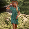 Robe midi fleurie - élégante robe d'été pour femmes