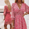 Robe midi fleuries - robe élégante pour dames