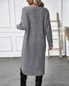 Robe pull tricotée - élégante robe à manches longues pour femmes