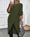Robe pull tricotée - élégante robe à manches longues pour femmes