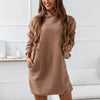 Robe sweat à capuche - robe décontractée pour femmes