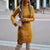 Robe tricotée à col montant - robe pull élégante pour femmes