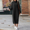 Robe tricotée - élégant pull long pour femmes