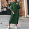Robe tricotée - élégant pull long pour femmes