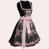 Robe vintage élégante - robe femme a-line avec broderie florale