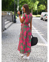 Robe wrap florale - une midi élégante pour toutes les occasions