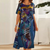 Robes maxi - élégante robe d'été à manches courtes pour femmes