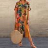 Robes maxi - élégante robe d'été à manches courtes pour femmes