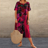 Robes maxi - élégante robe d'été à manches courtes pour femmes