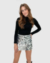 Mini jupe à sequins - jupe scintillante pour femmes