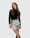 Mini jupe à sequins - jupe scintillante pour femmes
