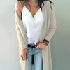 Cardigan long femme chic en tricot léger - couche polyvalente pour un style toute l'année