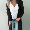 Cardigan long femme chic en tricot léger - couche polyvalente pour un style toute l'année