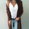 Cardigan long femme chic en tricot léger - couche polyvalente pour un style toute l'année