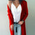 Cardigan long femme chic en tricot léger - couche polyvalente pour un style toute l'année