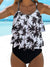 Ensemble de maillot de bain élégant en 2 pièces avec tankini et culottes taille haute - tenue pour des journées à la plage