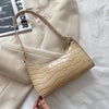 Sac à main en cuir croco - élégant sac à épaule pour femmes