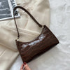 Sac à main en cuir croco - élégant sac à épaule pour femmes