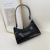 Sac à main en cuir croco - élégant sac à épaule pour femmes
