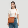 Sac en cuir bandoulière - sac messager sophistiqué pour femmes