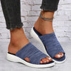 Sandales à glissière pour femmes - chaussures stylées grises faciles à enfiler