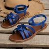 Sandales plates à lanières pour femmes - chaussures d'été tendance