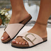 Sandales pour femmes avec boucle - des chaussure à enfiler tendance