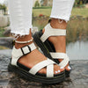 Sandales sportives noires pour femmes - chaussures strappées confortables
