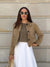 Veste en daim pour femmes - élégance légère pour un style quotidien en marron