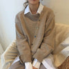 Cardigan en cachemire - pull avec détails de boutons pour femmes