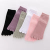 Set de 5 paires de chaussettes orteils - chaussettes en coton pour dames