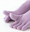 Set de 5 paires de chaussettes orteils - chaussettes en coton pour dames