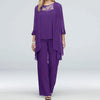 Ensemble formel femme 3 pièces : tunique élégante et pantalon - tenue de bureau chic