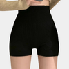Shorts taille haute côtelés - élégants shorts en tricot pour femmes