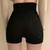 Shorts taille haute côtelés - élégants shorts en tricot pour femmes