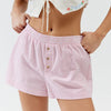 Shorts d'été légers à rayures pour femme - coupe décontractée et entretien facile
