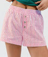 Shorts d'été légers à rayures pour femme - coupe décontractée et entretien facile