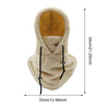 Snood en polaire avec capuche - écharpe d'hiver chaleureuse pour femmes