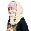 Snood en polaire avec capuche - écharpe d'hiver chaleureuse pour femmes