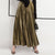 Jupe maxi plissée pour femme en jaune luxueux - design fluide et élégant pour les occasions spéciales